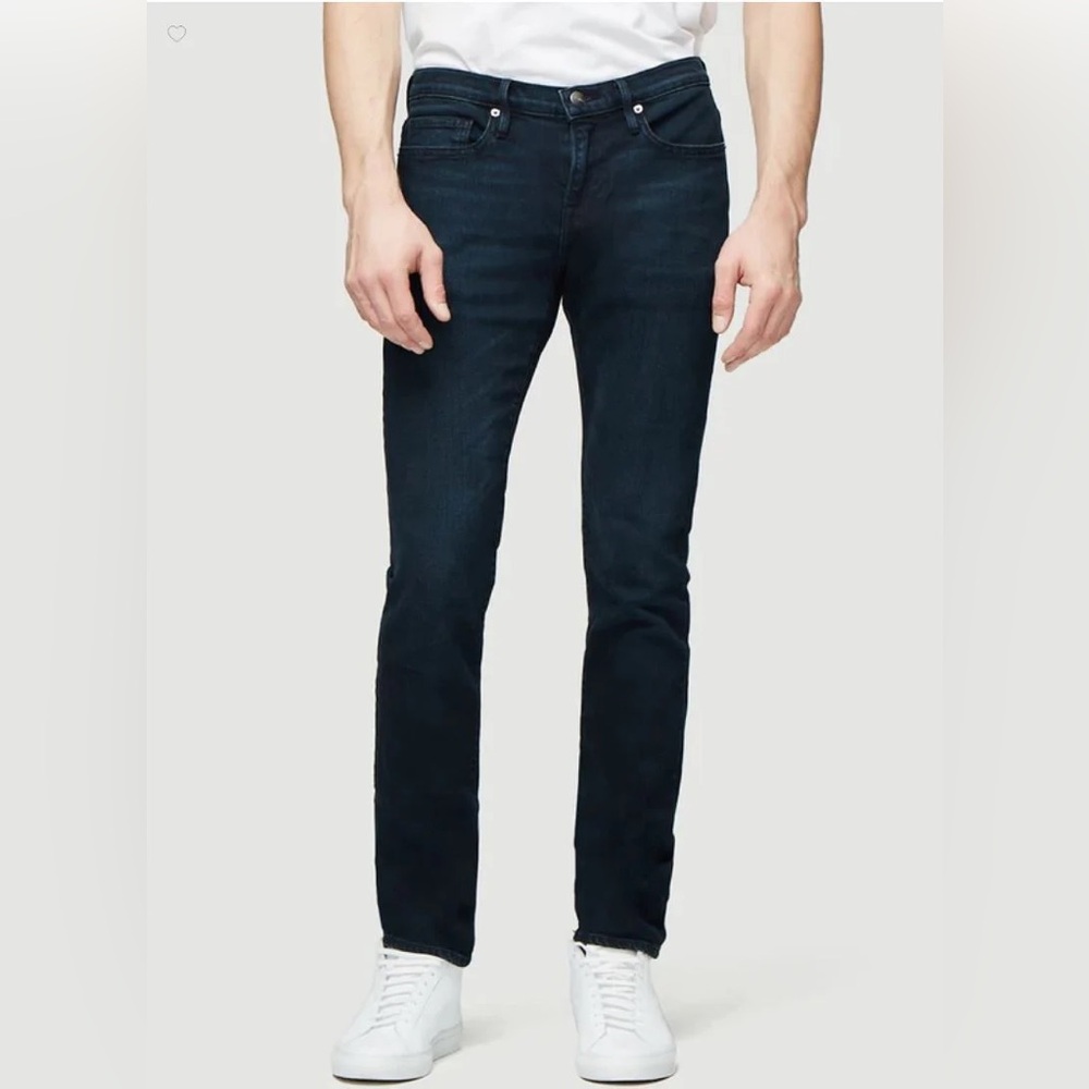 FRAME Men's L'Homme Skinny Placid Dark Wash Blue Stretch Cotton Jeans Size 40